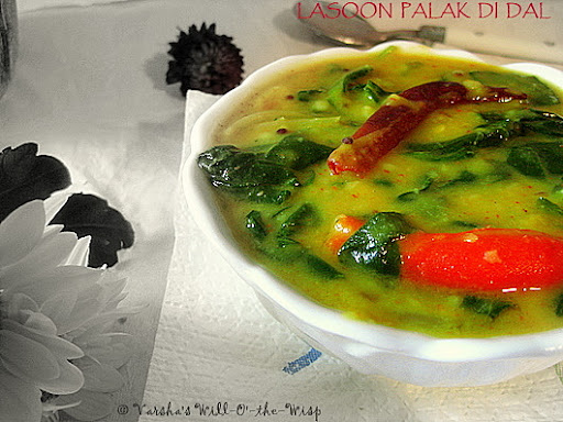Lasoon Palak di Dal